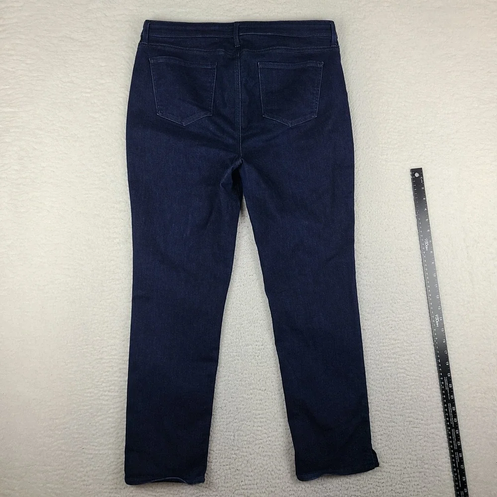 Not Your Daughter Jeans Womens 14 Blue Slim Straight Curves 360 Dark Wash NYDJ